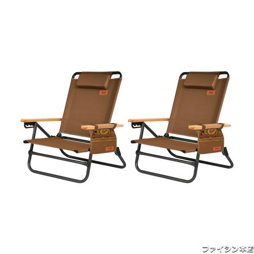 アウトドアチェア 背もたれ角度4段階調節 フォールディングチェア 折りたたみ 軽量【耐荷重150kg】 コンパクト イス 椅子お釣り 登山 携の通販は 9,638円