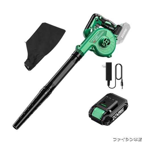KIMO ブロワー 充電式 延長チューブ付き コードレス 20V 2000mAh リチウムイオンバッテリー 無段変速 風量調整可能 吹き飛ばしと集塵1台2の通販は 9,638円