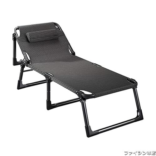 折りたたみベッド サマーベッド 簡易ベッド キャンピングベッド ビーチベッド 軽量 組立不要 持ち運び便利 4段階調 キャンプや BBQ 仮眠 の通販は 10,097円