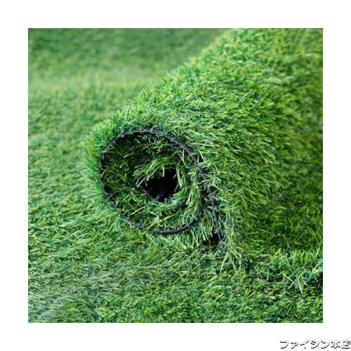 人工芝 ロール 1mx10m リアル感 芝丈38mm 高耐久 透水タイプ 防草シート 24本ピン付き ラッシュグリーン (1×10m)の通販は
