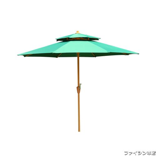 ガーデンパラソル パラソル 大型 ダブルトップ 風に強い ガーデンパラソル アウトド アパラソル ガーデンパラソル (約)直径220/270cm×高の通販は