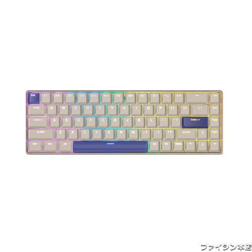 DrunkDeer G65 ラピッドトリガー キーボード メカニカル 磁気スイッチ 68キー OEMプロファイル PBTキーキャップ ダブルショット ゲーミンの通販は