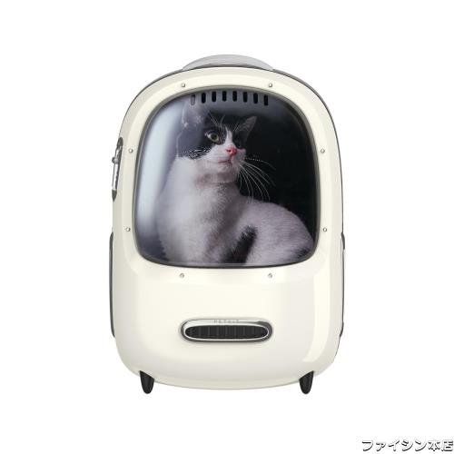 PETKIT猫用キャリーバッグ ペット 通気性 飛び出し防止機能を備え 内蔵ライト 人間工学に基づいた設計 お出かけバック 通院 散歩 旅行 小の通販は