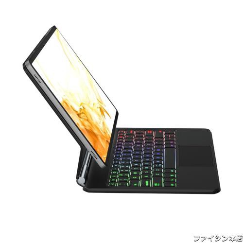 磁気吸着 Galaxy Tab S9 FE+ / Tab S9+ / Tab S8+ 12.4インチ キーボードケース タッチパッド バックライト付き 一体型 ギャラクシー Tab