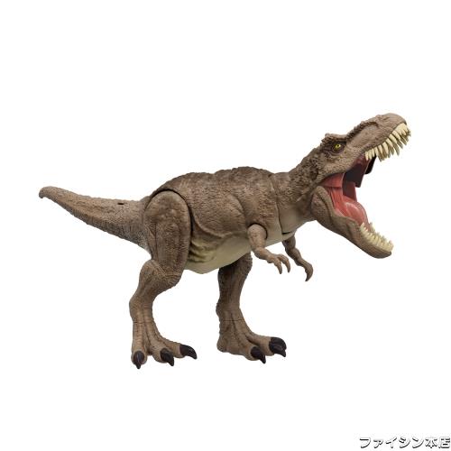 マテル ジュラシックワールド(JURASSIC WORLD) スーパーバトルアタック T-レックス 恐竜 おもちゃ 4才~ 全長:約54.6cm HXF53の通販は 6,609円