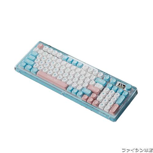 OUSEITECH V99 ゲーミングキーボード ガスケット構造 96キー キーボード ホットスワップ対応 TFTカラースクリーン メカニカルキーボート の通販は