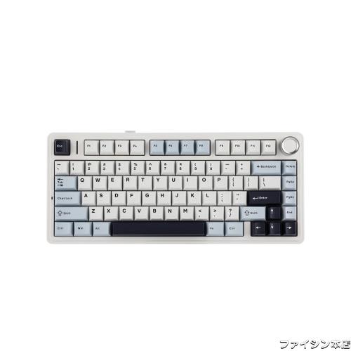 EPOMAKER x Aula F75 ゲーミングキーボード ガスケット メカニカルキーボード 5層パッド＆ノブ付き 75% ワイヤレス ホットスワッパブル Bの通販は 12,137円