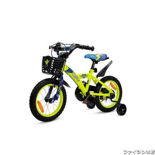 CYFIE 子供用自転車 14インチ/16インチ/18インチ 男の子 幼児用自転車 補助輪付 カゴ付 泥除け 子供自転車 3〜9歳 バランス感覚養成 子供の通販は