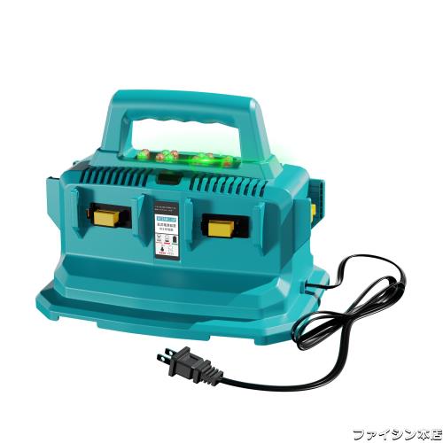 TengHutt 互換 マキタ 充電器 6口急速充電器 互換マキタ18Vバッテリー BL1860 BL1850 BL1830 対応 順番充電 DC18RC DC18RD DC18RDなどの