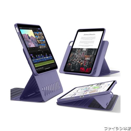 ESR iPad Air 13インチ ケース M2 2024専用 取外し可能なマグネットカバー付き回転式ケース 縦向き/横向きスタンド 9段階の角度調節可能 の通販は 8,481円