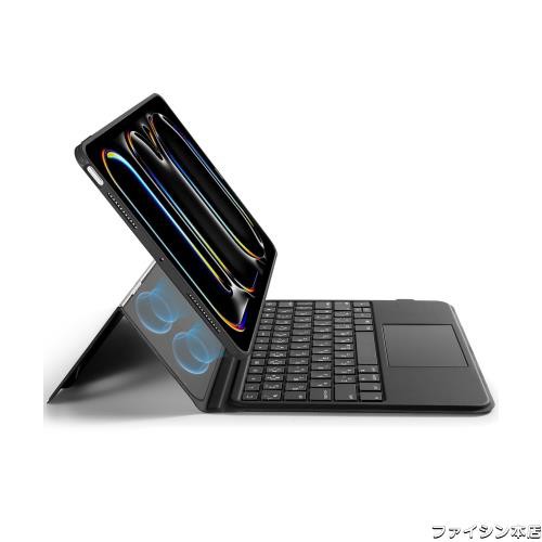 ESR Ascend iPad Pro 11インチ M4 2024 トラックパッド付きキーボードケース バックライトキー付きマグネット着脱式キーボード 角度調節の通販は 13,252円