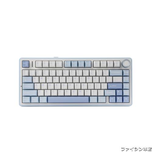 EPOMAKER x Aula F75 ゲーミングキーボード ガスケット メカニカルキーボード 5層パッド＆ノブ付き 75% ワイヤレス ホットスワッパブル Bの通販は 16,857円