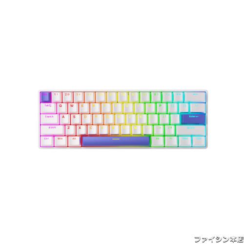 DrunkDeer G60 ラピッドトリガー メカニカルゲーミングキーボード TKL 磁気スイッチキーボード RGB PBT キーキャップ コンパクト 60%レイの通販は 14,264円