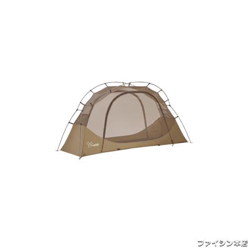 VIDALIDO テント ソロテント 1-2人用 キャンプテント 自立式 コットテント TC 通気 防風 軽量 簡易テント 2点セット 黒（インナーテントの通販は