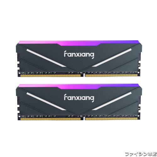 Fanxiang DDR4 3200Mhz 16GBx2枚 デスクトップ用メモリ（RGB発光型）ヒートシンク付き PC RAM XMP2.0対応 高性能 低消費電力 ゲームやマの通販は