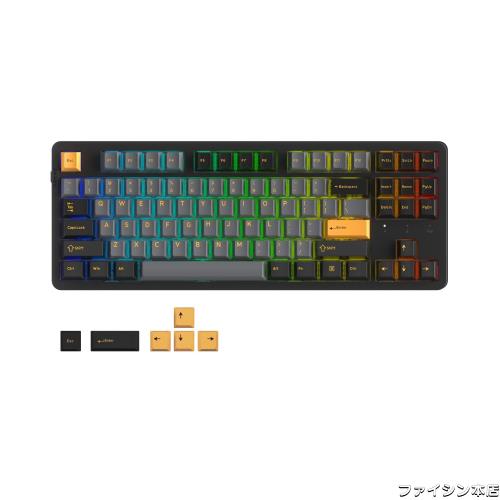 EK87PRO ゲーミングキーボード 無線 テンキーレス 80% メカニカルキー Amazon | DAREU EK87PRO ゲーミングキーボード 無線 テンキー