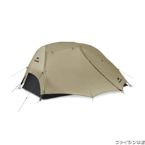 Naturehike 軽量テント 二人用 1.44kg超軽量 防水1500mm+ 2.73？大空間 3シーズン 二つの前室 15Dナイロン 通気性 防虫 防風 防雨 アルミ