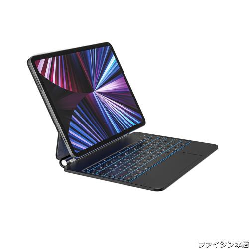 QERDAOYI マジックキーボード 2024 iPad Air 13インチ (M2) iPad Pro第3/4/5/6世代12.9インチに適用 iPadキーボード付きケース 日本語配の通販は