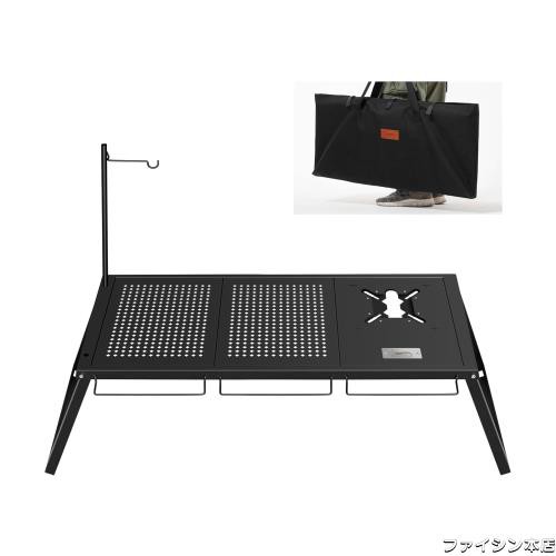 キャンプ テーブル IGTテーブル 折りたたみ 焚き火テーブル IGT 天板シングルバーナー取り付け アウトドア SOTO ST-310 ST-340適用 グリの通販は 10,843円