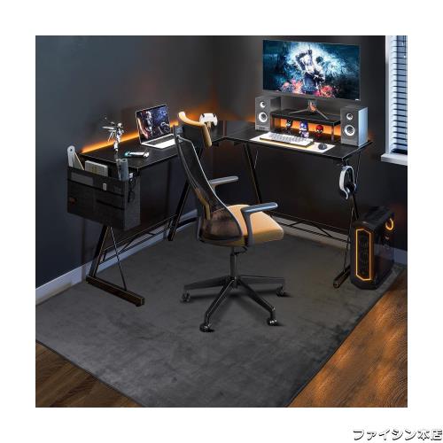 FUNHOO ゲーミングチェアマット 160×180cm チェアマット カーペットタイプ 滑り止め加工 フランネルタイプ フローリングマット 騒音対策 8,085円