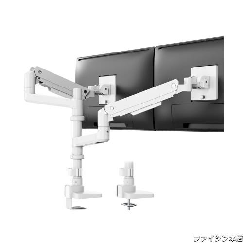 WORLDLIFT モニターアーム デュアル 上下2画面 ロングポール 17〜49インチ対応 耐荷重2〜20kg/1モニター ガススプリング アーム 縦/横並の通販はその他パソコン・PC周辺機器