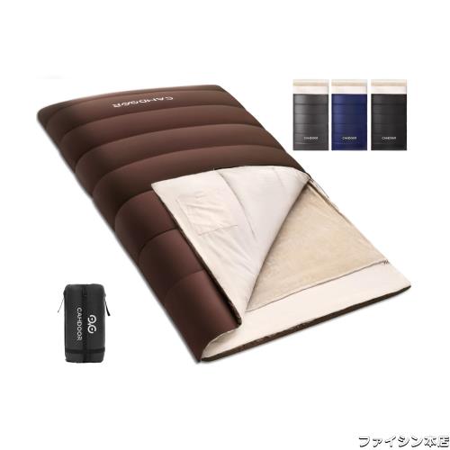 寝袋 冬用 CAMDOOR シュラフ 冬用 【取り外せる毛布＆2個連結可】寝袋 封筒型 230T防水 6in1多機能 快適温度-15℃~20℃ 2.5kg 3.0kg 3.5kgの通販は 10,710円