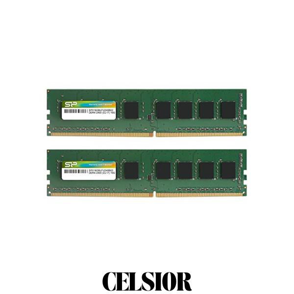 シリコンパワー デスクトップPC用メモリ DDR4-2400(PC4-19200) 16GB×2 ...