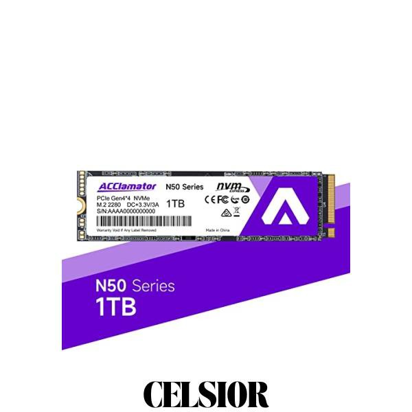 SSD NVMe 1TB PCIe Gen4x4 M.2 2280 読取5000 MB/s PS5 内蔵SSD SLC