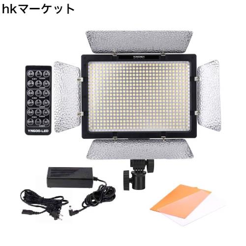 Yongnuo 600 LEDビデオライト 600球のLEDを搭載 カメラ＆ビデオカメラ用 AC電源アダプター付き