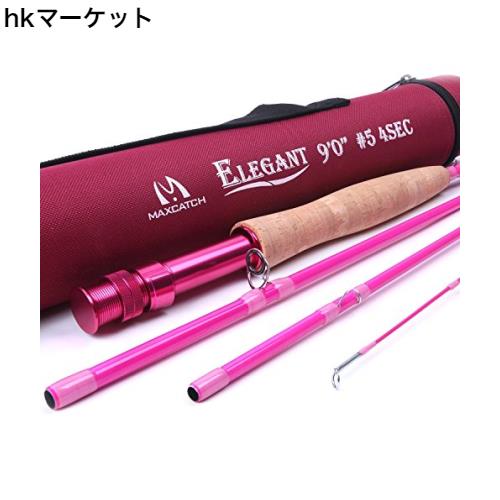 M MAXIMUMCATCH Maxcatch Elegant ピンクのフライロッド 女性/ガールの釣りロッド(9’0’’ 5wt)の通販は 9,635円