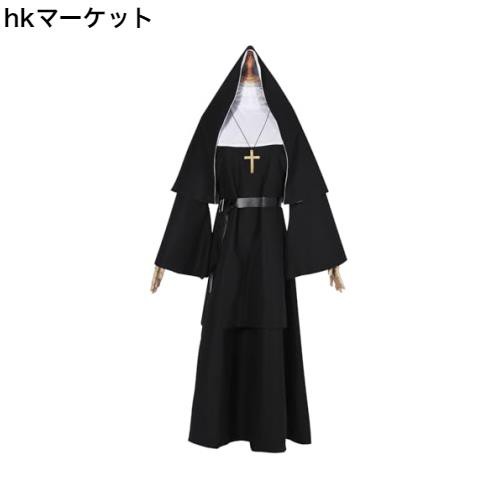 [NSPSTT] シスター服 黒 コスプレ衣装 シスター コスプレ 演劇 忘年会 コスチューム Sサイズ 523の通販は