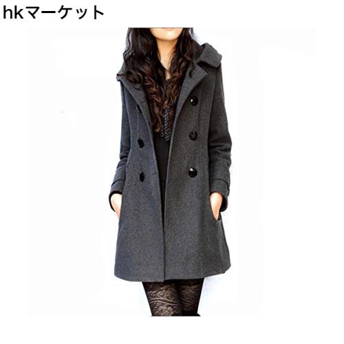 [Ｋａｙｉｙａｓｕ]ロングコート レディース トレンチコート チェスターコート ウールコート フード付き 大きいサイズ Aライン 細見え 秋