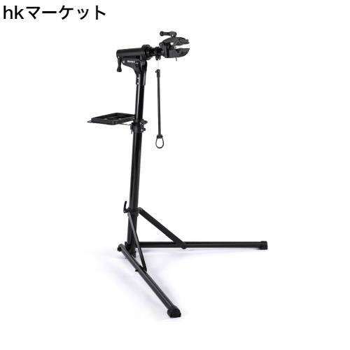 CXWXC 自転車 メンテナンススタンド 安定感 高さ調節 角度調節 ワークスタンド 折りたたみ式 工具トレー付 軽量 コンパクト 収納、持ち運