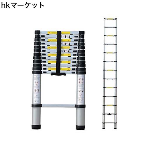 Easy Life 伸縮はしご 最長3.8m 耐荷重150kg 伸縮梯子 折り畳み 軽量 多機能アルミはしご 日本語説明書 自動ロック スライド式  アルミ 室の通販はau PAY マーケット - hkマーケット | au PAY マーケット－通販サイト