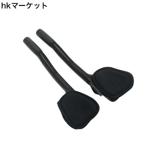 Alfa Pasca トライアスロン自転車エクステンダカーボンエアロTTバー3Kつや消し黒31.8 * 340ミリメートル