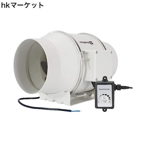 Hon＆Guan ダクトファン インバータダクトファン 【インボイス制度登録店】 省エネ 塗装ブース用換気扇 110V〜240V 無段階調速スイッチ付の通販は