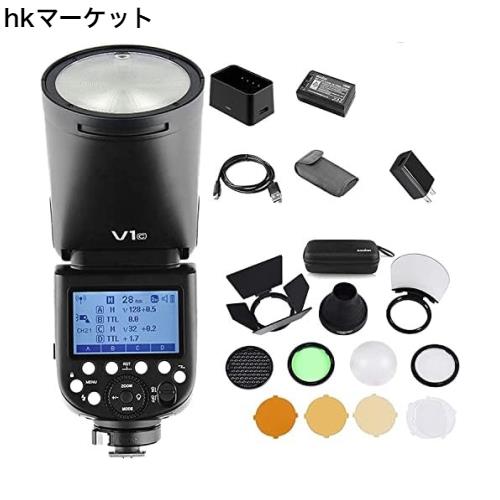Godox正規品＆技適マーク】Godox V1-C ラウンドヘッドカメラフラッシュ 