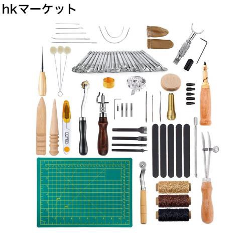 Flushbay 革細工 工具セット 初心者 50点セット レザークラフト 工具 道具セット DIY手作りハンドメイド 革工芸 キット レザークラフト縫の通販はau  PAY マーケット - hkマーケット | au PAY マーケット－通販サイト