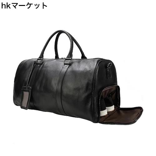 ボストンバッグ 本革 メンズ 大容量 2WAY レザー トラベルバッグ 機内持ち込み 靴入れ付き ゴルフバッグ 底鋲付き 旅行バッグ 牛革 手提の通販は 15,343円
