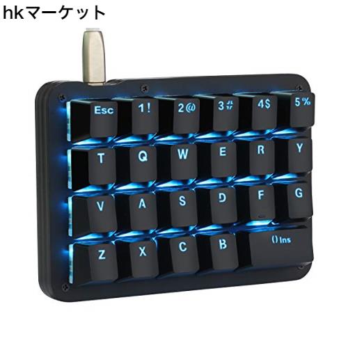 Koolertron 片手キーボード マクロキーボード ゲーミングキーボード メカニカルキーボード バックライト カスタマイズ可能 左手デバイス の通販は