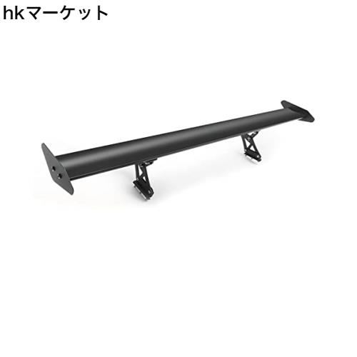 Bruce ＆ Shark(ブルース・サメ)53インチ 135cm 汎用GTウイング リアトランクレーシング スポイラーウイング 調整可能 アルミ製 ブラックの通販は
