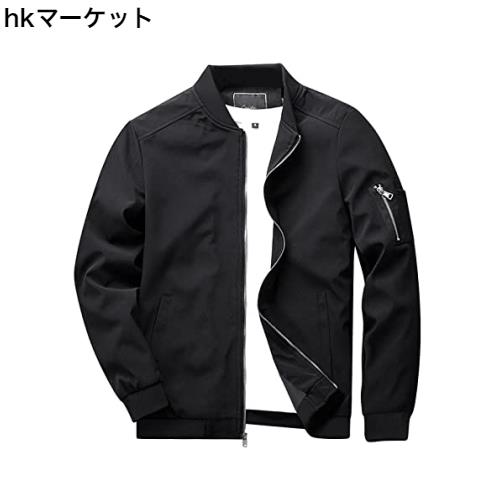 [KEFITEVD] ジャンパー メンズ 黒 ミリタリージャケット ストリート ワークウエア 大きいサイズ ライダースジャケット アメリカン 作業着の通販は 6,168円