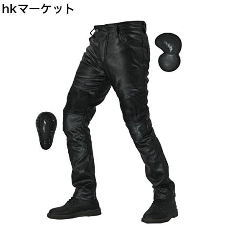 RENHE] バイク用レザーパンツ メンズ 革パンツ ライディング