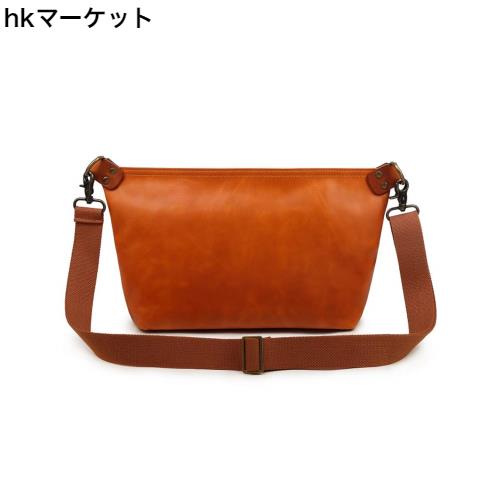 Kimura handmade 斜めがけ ショルダーバッグ バッグ メンズ レザー レディーズ 本革 ファスナー ブランド 人気 小さめ 旅行 011 (TF011)