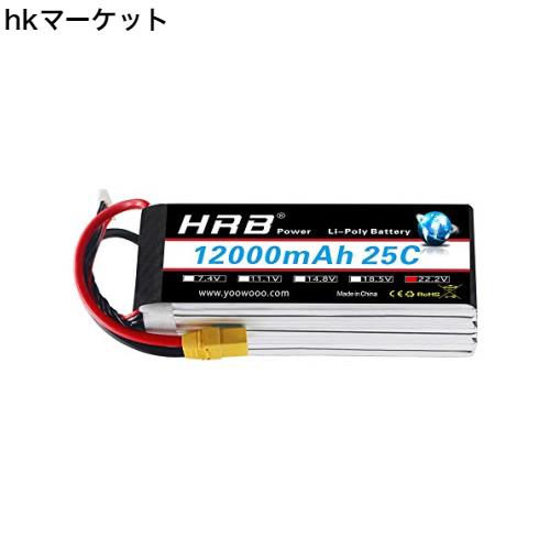 HRB 22.2V 12000mAh 25C 6S LiPoバッテリーパック、DJ1 S800 DJI S900 S1000、Walkera QR X800およびその他のマルチコイス用 XT90プラグの通販は