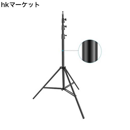 NEEWER 高耐久ライトスタンド 金属製 4m 調整可能 写真三脚スタンド 内蔵スプリングクッションと1/4”ネジ付き スタジオLEDライト、DSLRカの通販は