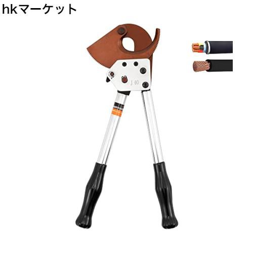 Bonvoisin ケーブルカッター ワイヤーカッター ラチェット式 手動式 ケーブル切断 30mm 複合多芯太物ケーブル 単芯太物ケーブル 通信ケーの通販は