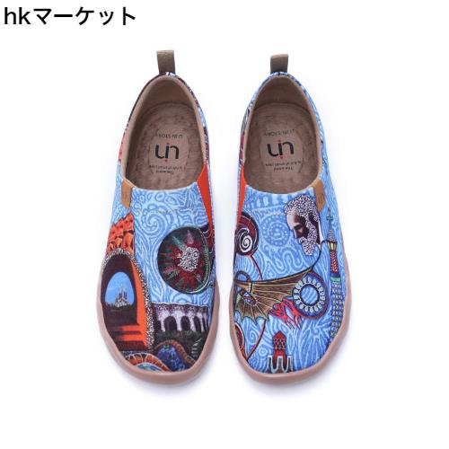 [UIN] メンズ シューズ アート レディース ローファー スリッポン 軽量 モカシン 履きやすい ウォーキングシューズ カジュアルシューズ の通販は