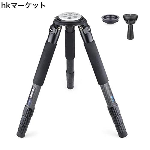 INNOREL カーボン 超大型 三脚 カメラ ナットロック式 耐荷重 40KG 四段伸縮 11-200CM 360° パノラマ 40/36/32/29MM パイプ径 75MM ボウ