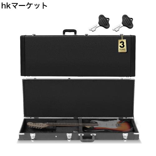 CAHAYA ギターケース エレキギター ハードケース ネックピロー付 PVC材 
